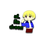 Happy Funny litle boy and litle girl.（個別スタンプ：21）