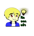 Happy Funny litle boy and litle girl.（個別スタンプ：24）