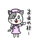 白猫看護師ミーコちゃん（個別スタンプ：1）