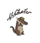 fly crocodile（個別スタンプ：1）