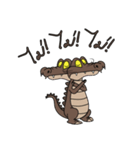 fly crocodile（個別スタンプ：5）