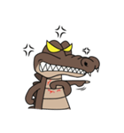 fly crocodile（個別スタンプ：6）