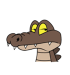 fly crocodile（個別スタンプ：8）
