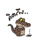fly crocodile（個別スタンプ：11）