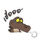 fly crocodile（個別スタンプ：13）