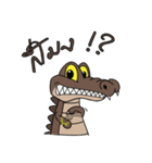 fly crocodile（個別スタンプ：17）
