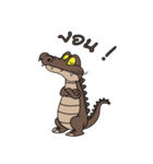 fly crocodile（個別スタンプ：22）