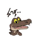 fly crocodile（個別スタンプ：24）