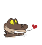fly crocodile（個別スタンプ：26）