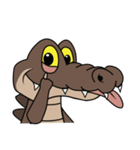 fly crocodile（個別スタンプ：33）