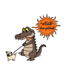 fly crocodile（個別スタンプ：38）