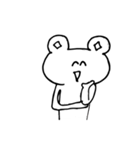 しつこいくらい寄り添うクマ（個別スタンプ：14）