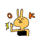 手書きうさぎさんスタンプ（個別スタンプ：1）