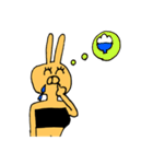 手書きうさぎさんスタンプ（個別スタンプ：15）