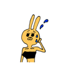 手書きうさぎさんスタンプ（個別スタンプ：25）