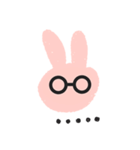 Lovely Pink Rabbit Korean Emoji 1（個別スタンプ：2）