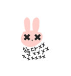 Lovely Pink Rabbit Korean Emoji 1（個別スタンプ：6）