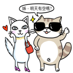 [LINEスタンプ] Cat B and Ga Hill