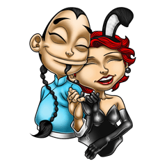 [LINEスタンプ] Master Fu in Love