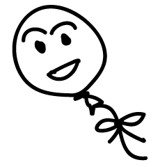 [LINEスタンプ] White Balloon