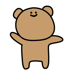 [LINEスタンプ] 無表情なクマちゃん