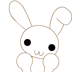 [LINEスタンプ] 変なウサギ