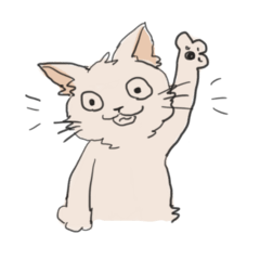 [LINEスタンプ] ゆるーく直感的なねこ