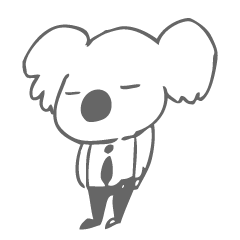 [LINEスタンプ] Koala feels sorry