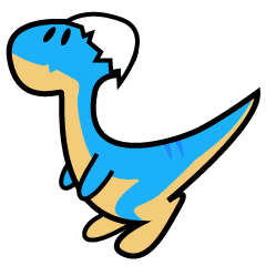 [LINEスタンプ] Small dinosaur