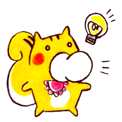 [LINEスタンプ] リスのりっちゃん