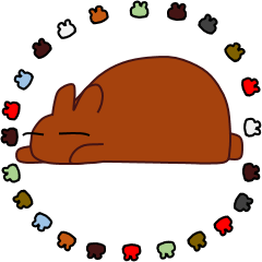 [LINEスタンプ] 茶うさぎの日常