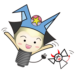 [LINEスタンプ] light bulb girl