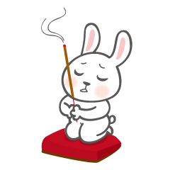 [LINEスタンプ] ウサギちゃんと台湾の迷信の事の画像（メイン）