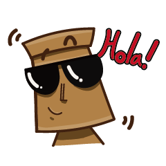 [LINEスタンプ] Pompous Moai