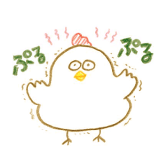 [LINEスタンプ] にわとりポッコさん