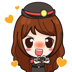 [LINEスタンプ] Mai Beautiful Police Girl +