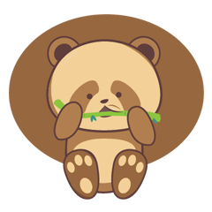 [LINEスタンプ] cute brown panda