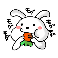 [LINEスタンプ] ぽっちゃりうさぎさん。 日常編1