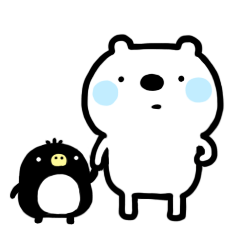 [LINEスタンプ] シロくんとクロくん