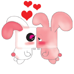 [LINEスタンプ] Rabbit Love na Animation