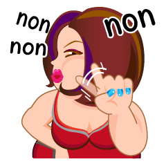 [LINEスタンプ] Madame CHARME's french daily life