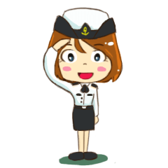 [LINEスタンプ] Naval Nurse