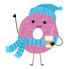 [LINEスタンプ] Donut Friends
