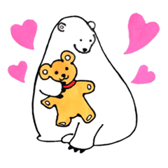 [LINEスタンプ] 白いシロクマスタンプ