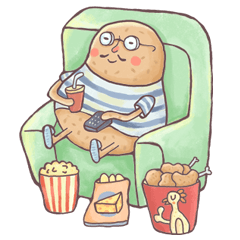 [LINEスタンプ] Uncle Potato's Diary 