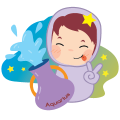 [LINEスタンプ] Aquarius Girl - HoroGang