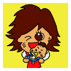 [LINEスタンプ] Baby and Mom and Dad