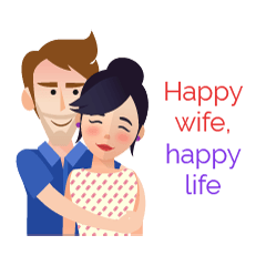 [LINEスタンプ] Husband ＆ Wife