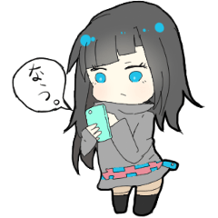 [LINEスタンプ] 魚崎さんと猫眼さん