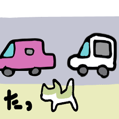 [LINEスタンプ] ねこ’s アニメスタンプ①の画像（メイン）